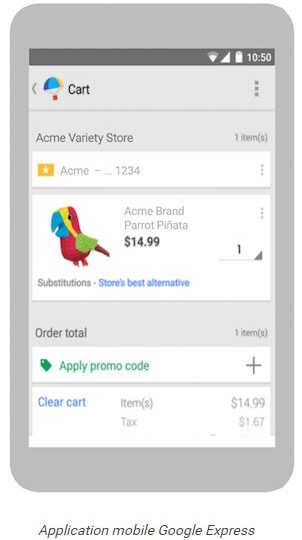 application mobile google express