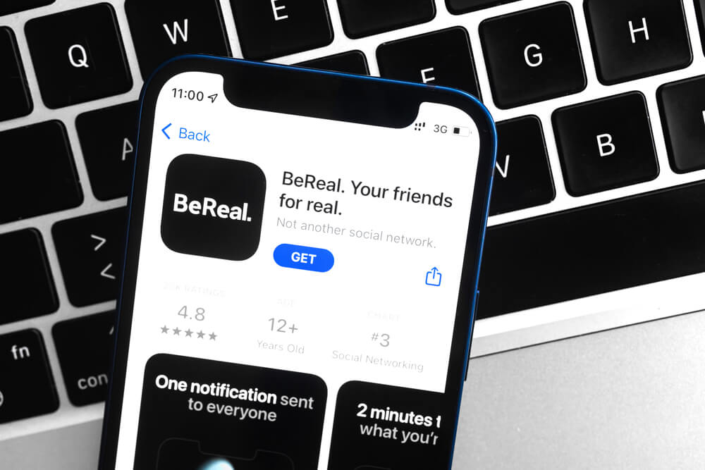 L’application BeReal en forte progression 